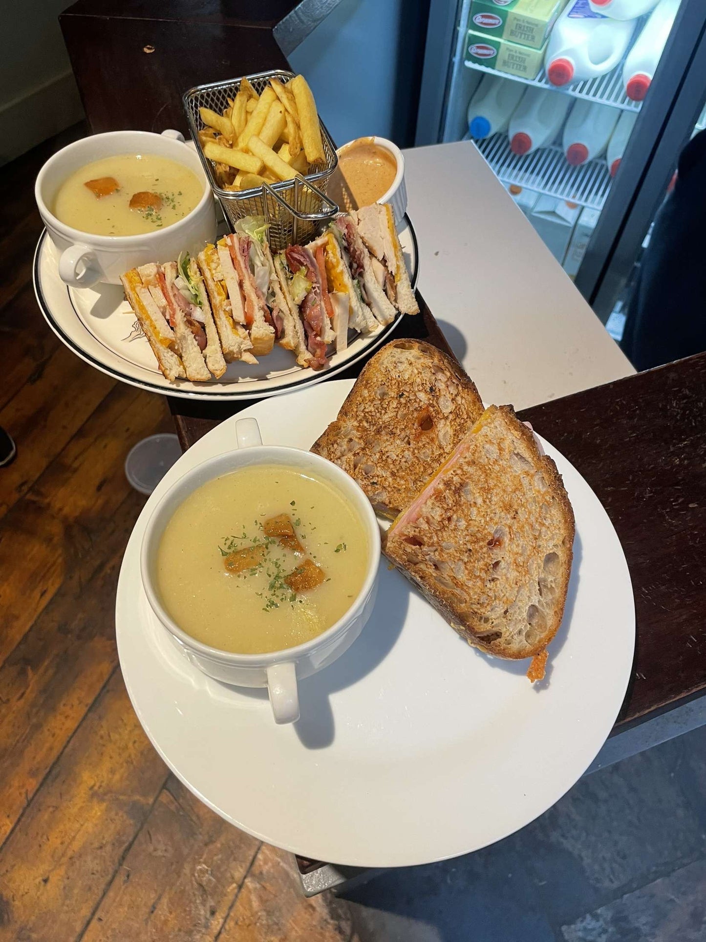 Sourdough Toastie and soup